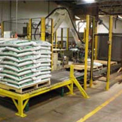 Pallet of Wood Chip Bags